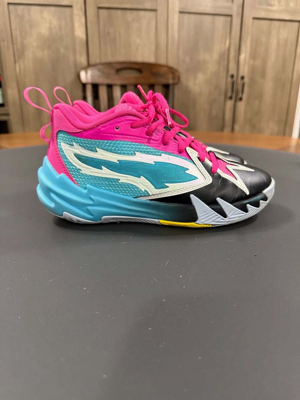 Puma Scoot Zeros Northern Lights Size 4.5 Pink Basketball Shoes